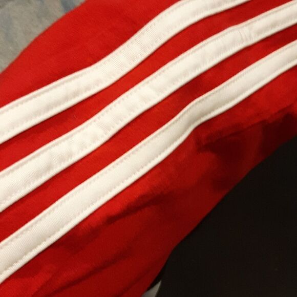 Adidas New Red Blue and Gray Tee - Picture 5 of 8